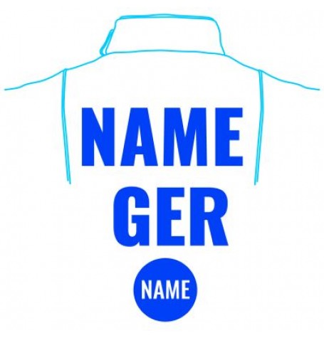 Namensaufdruck auf die Jacke